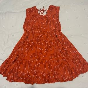 Free people burnt orange mini dress